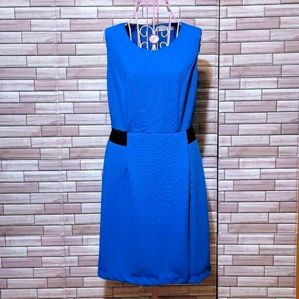 Signature collection blue midi dress Size S